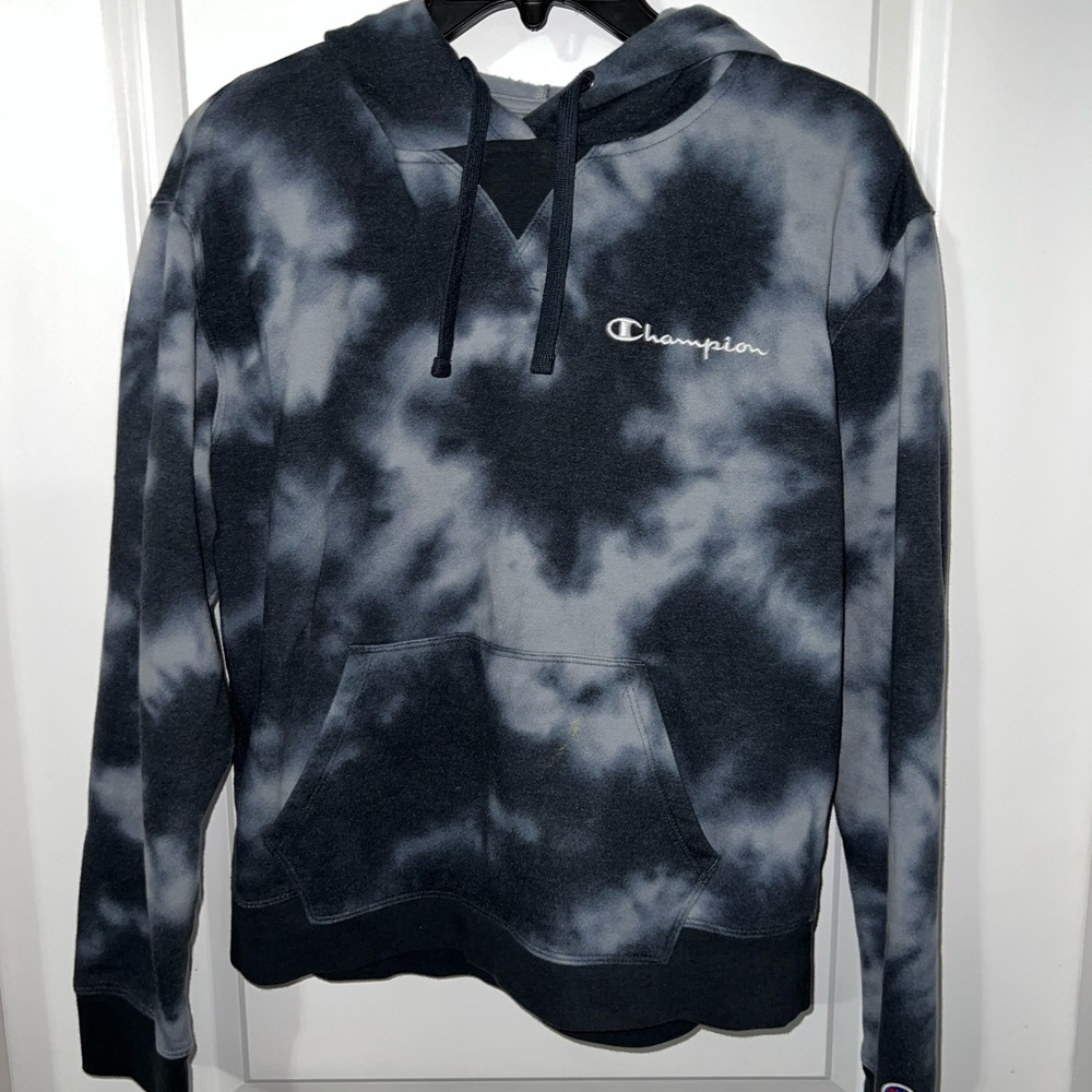 Champion Crop Tie-Dye Crop Sweatshirt, Sz M
